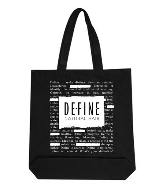 Define Natural Hair Print Bag